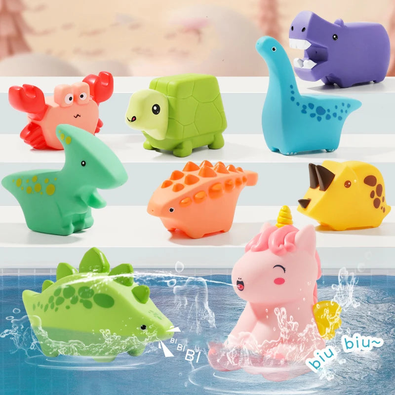 Brinquedo de Banho Dinossauro em Silicone