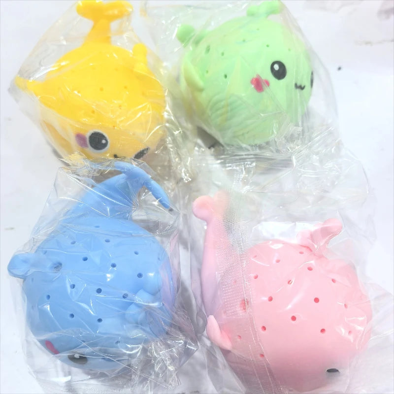Brinquedo de Banho Baleia em Plástico Macio