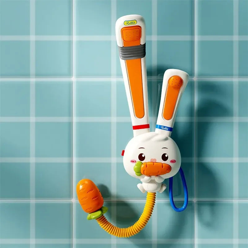 Chuveirinho de Banho Infantil Coelho com Bomba de Água