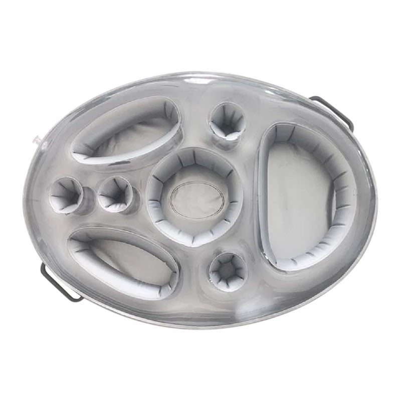 Bandeja Inflável para Piscina (Prata)