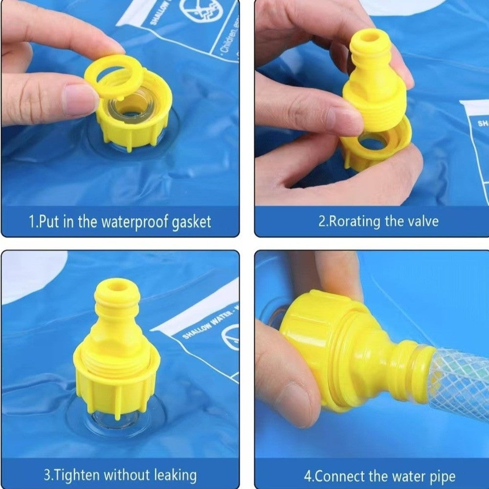 Piscina Inflável com Chafariz (Animais Marinhos - 170cm)