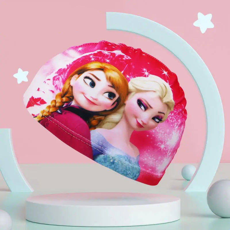 Touca de Natação Infantil Personagens em Silicone