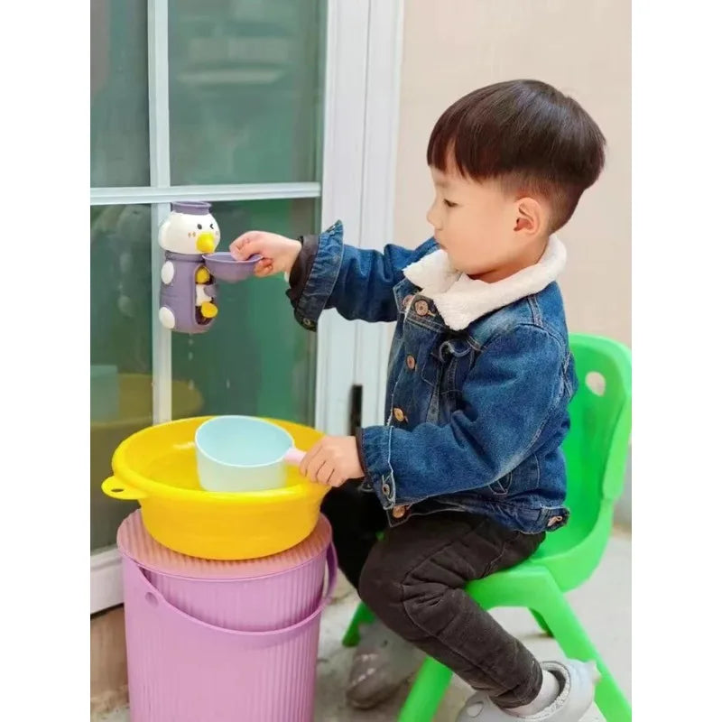 Brinquedo de Banho Infantil com Ventosa e Roda d’Água em ABS