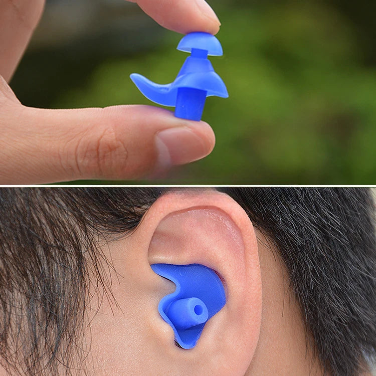 Protetor Auricular de Silicone para Natação com Estojo