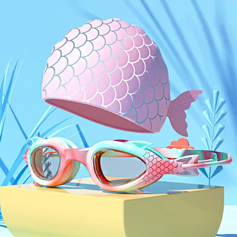 Óculos de Natação Infantil Antiembaçante em Silicone