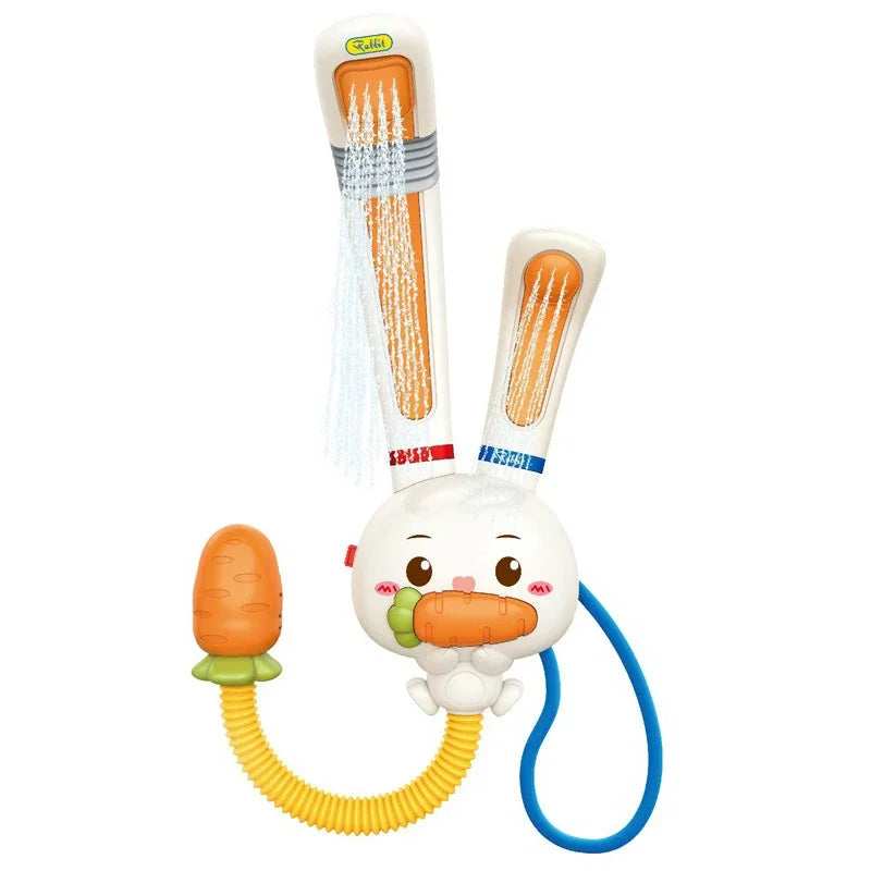 Chuveirinho de Banho Infantil Coelho com Bomba de Água