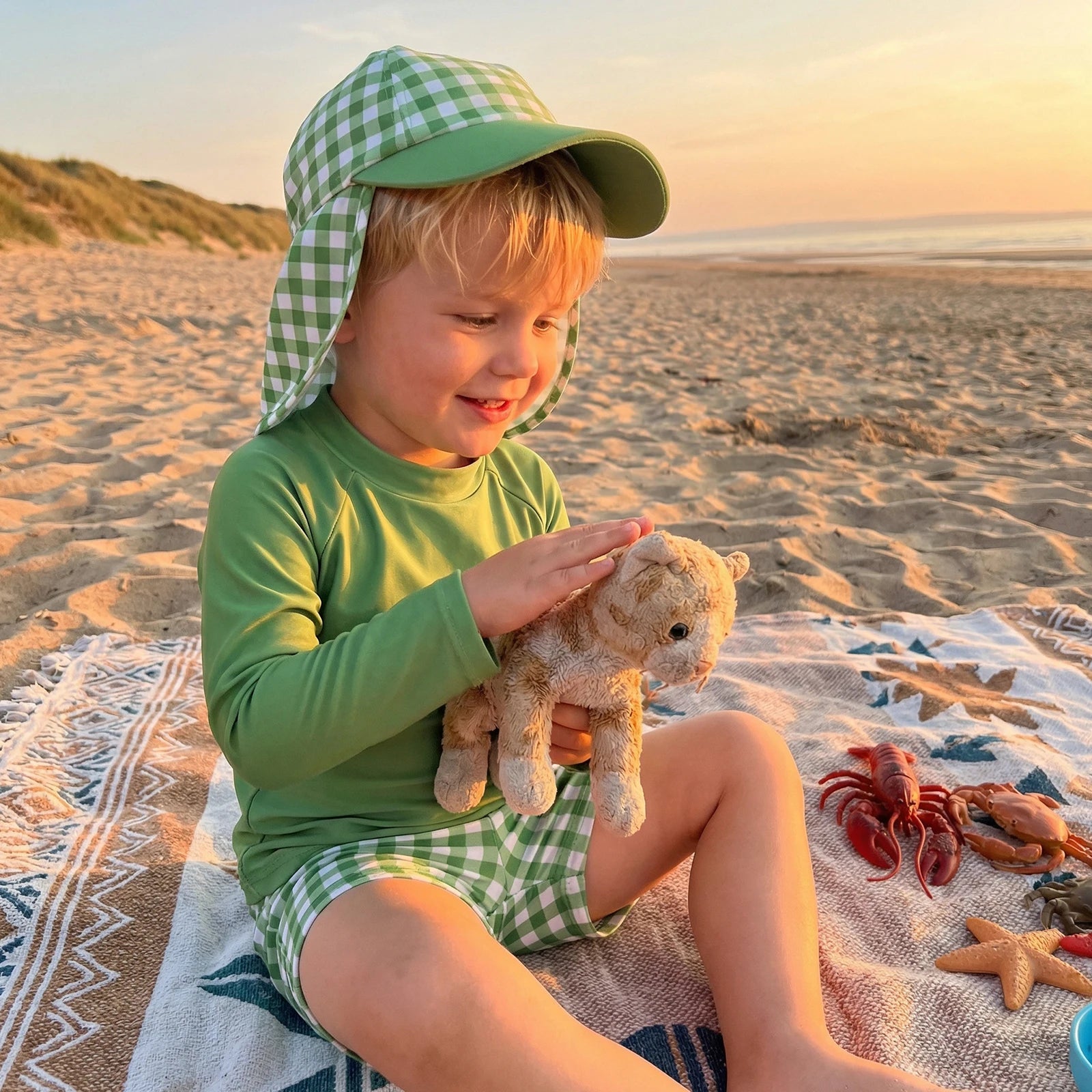 Conjunto Praia Infantil 3 Peças em Poliéster