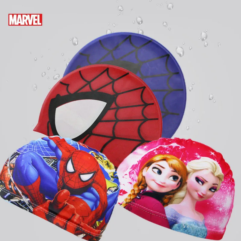 Touca de Natação Infantil Personagens em Silicone