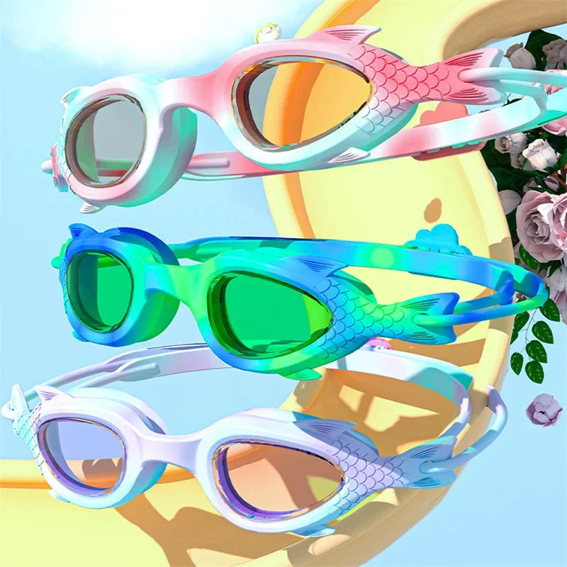 Óculos de Natação Infantil Antiembaçante em Silicone
