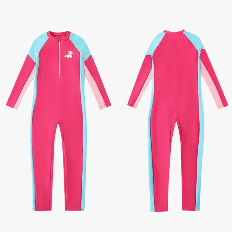 Maiô Infantil Manga Longa UV com Zíper